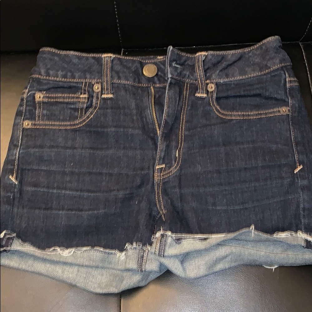 American Eagle denim high waisted shorts